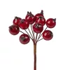 Csipkebogyó dekor pick Ø 1.5cm, 12 szál, 10cm magas - Bordó