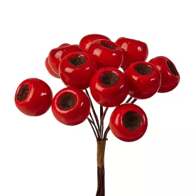 Bogyós dekor pick Ø 1.9cm, 12 szál, 11cm magas - Piros