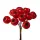 Berry Decorative Pick Ø 1.9cm, 12 Stems, 11cm Tall - Red