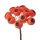 Berry Decorative Pick Ø 1.9cm, 12 Stems, 11cm Tall - Orange