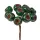 Berry Decorative Pick Ø 1.9cm, 12 Stems, 11cm Tall - Dark Green