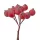 Rosehip Decorative Pick Ø 1.2cm, 12 Stems, 11cm Tall - Red