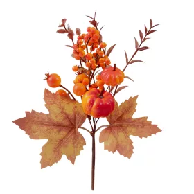 Őszi bogyós dekor pick, 22cm magas