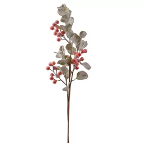 Bogyós dekor ág, 55cm magas - Piros