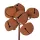 Antique-Effect Rusty Bell Decorative Bundle, 6 Stems, Ø 3cm, 11cm