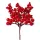 Berry Decorative Bundle Ø 1.2cm, 5 Stems, 18cm Tall - Red