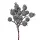 Berry Decorative Bundle Ø 1.5cm, 5 Stems, 16cm Tall - Black
