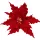 Velvet Poinsettia Decorative Pick ⌀ 30cm, 15cm Tall - Burgundy