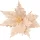 Velvet Poinsettia Decorative Pick ⌀ 30cm, 15cm Tall - Ecru