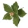 Velvet Poinsettia Decorative Pick ⌀ 25cm, 15cm Tall - Green
