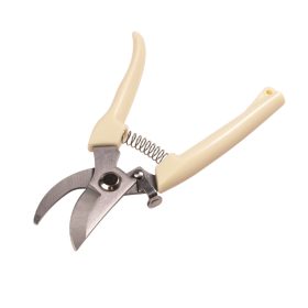   Ergonomikus rozsdamentes acél metszőolló bézs nyéllel, 17.5cm