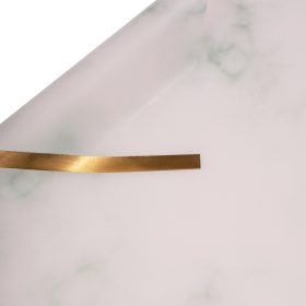   Gold Edged Marble Pattern Foil Sheet 57 x 57cm, 20pcs. - Pastel Green