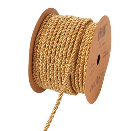 Dekor zsinór 3mm x 10m - Világos arany