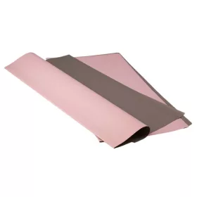 Two-Tone Foil Sheet 58cm x 58cm, 20pcs - Light Pink / Grey