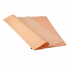 Two-Tone Foil Sheet 58cm x 58cm, 20pcs  - Peach / Ecru
