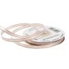 Satin ribbon with golden edge 6mm x 20m - White 