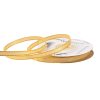 Satin ribbon with golden edge 6mm x 20m - Cream 