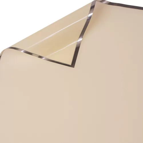 Foil Sheet with Silver Frame 57 x 57cm, 20pcs. - Glossy Cream