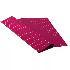 Small Polka Dot Foil Sheet 58 cm x 58 cm, 20 pcs - Dark Pink