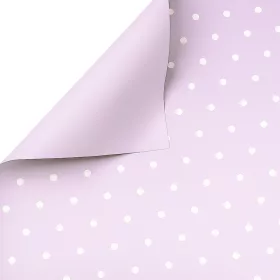   Small Polka Dot Foil Sheet 58 cm x 58 cm, 20 pcs - Light Lavender