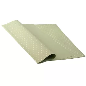   Small Polka Dot Foil Sheet 58 cm x 58 cm, 20 pcs - Sage Green