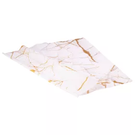 Marble-patterned foil sheet 58 x 58cm, 20pcs - White
