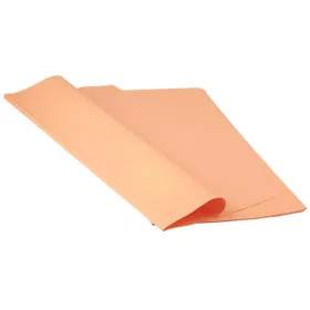 Wrapping decorative foil sheet 58cm x 58cm, 20pcs - Peach