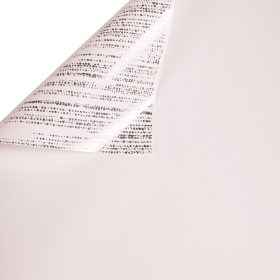 Foil Sheet with Silver Shine 57 x 57cm, 15pcs. - White