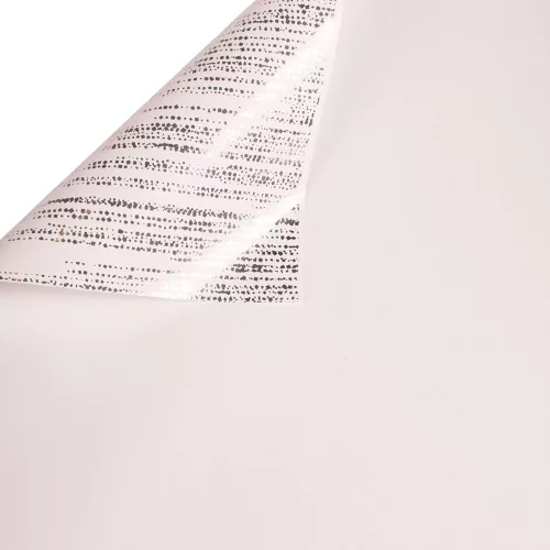 Foil Sheet with Silver Shine 57 x 57cm, 15pcs. - White