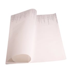 Foil Sheet with Silver Shine 57 x 57cm, 15pcs. - White