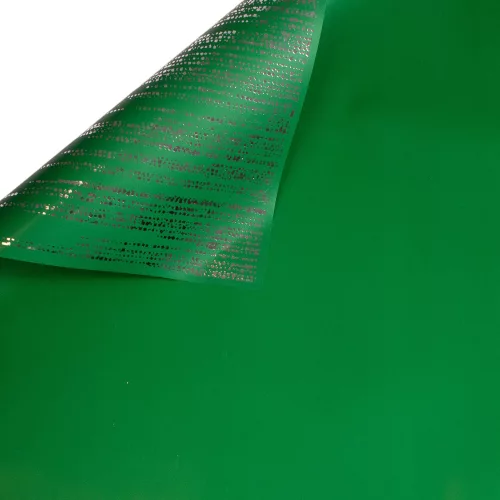 Foil Sheet with Silver Shine 57 x 57cm, 15pcs. - Dark Green