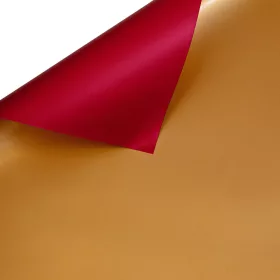 Burgundy / Gold foil sheet 58cm x 58cm, 20 pcs.
