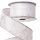 Winter landscape pattern white satin ribbon with wired edge 38mm x 6.4m