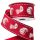 Winter hat, socks Christmas ribbon with wired edge 38mm x 6.4m - Red
