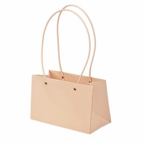   10db. Virág táska 22(h) x 10.5(sz) x 13.5(m) cm - Világos púder