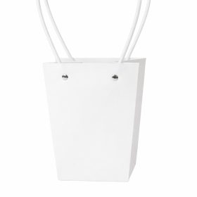 10db. Virág táska 13(h) x 9.5(sz) x 15.5(m) cm - Fehér