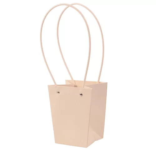 10 pcs. Flower Bag 13(h) x 9.5(w) x 15.5(d) cm - Light Powder