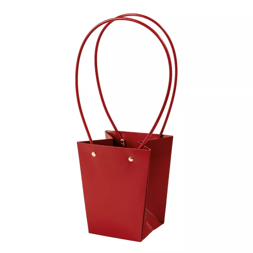 10 pcs. Flower Bag 13(h) x 9.5(w) x 15.5(d) cm - Burgundy