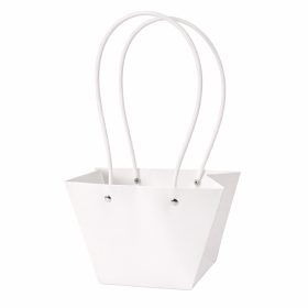 10db. Virág táska 20(h) x 12(sz) x 12(m) cm - Fehér