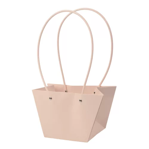 10db. Virág táska 20(h) x 12(sz) x 12(m) cm - Sötét púder 