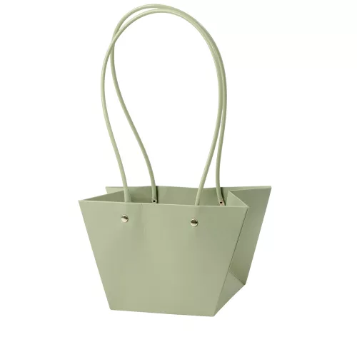 10db. Virág táska 20(h) x 12(sz) x 12(m) cm - Vintage zöld