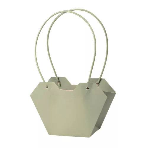 10db. Virág táska 23.5(h) x 12.5(sz) x 3.5(m) cm - Vintage zöld