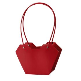 10db. Virág táska 23.5(h) x 12.5(sz) x 3.5(m) cm - Bordó 