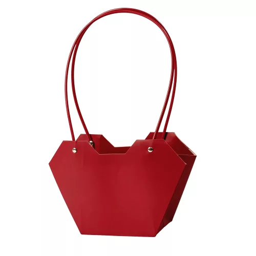 10db. Virág táska 23.5(h) x 12.5(sz) x 3.5(m) cm - Bordó 