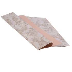 Vintage Floral Pattern Foil Sheet 57 x 57cm, 20pcs. - Beige