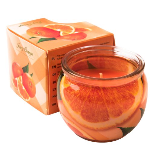 Orange fragrance candle