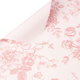 Victorian Sketch Foil Sheet 57 x 57cm, 20pcs. - Antique Pink