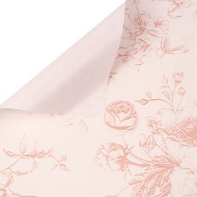   Victorian Sketch Foil Sheet 57 x 57cm, 20pcs. - Pale Antique Pink