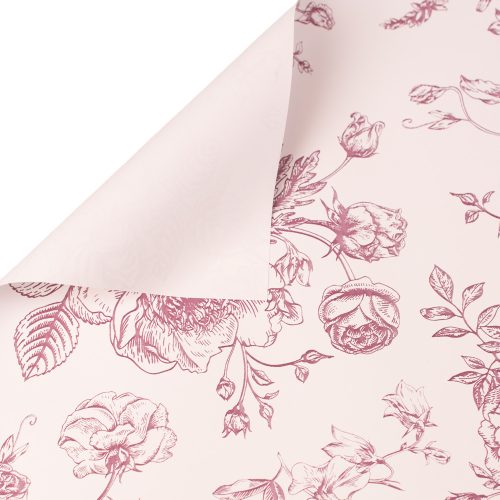 Victorian Sketch Foil Sheet 57 x 57cm, 20pcs. - Plum Brown