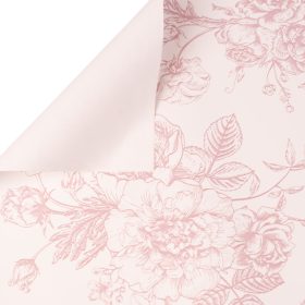   Victorian Sketch Foil Sheet 57 x 57cm, 20pcs. - Pale Plum Brown